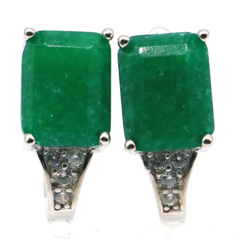 

Женские серьги-гвоздики из серебра 3,2 пробы, 14 х7 мм
