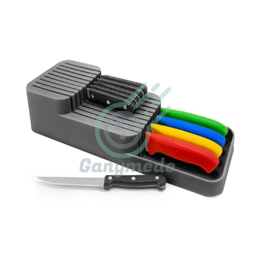 

Drawer Knife Organizer 2 Rows Knife Holder Knife Set. Knife holder.