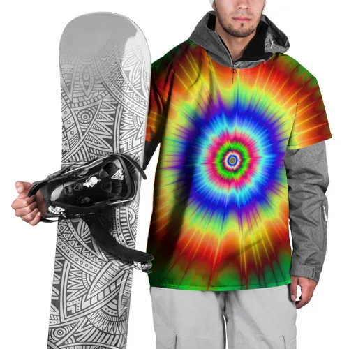 Накидка на куртку 3D Tie dye для мужчин и женщин спорта отдыха путешествий