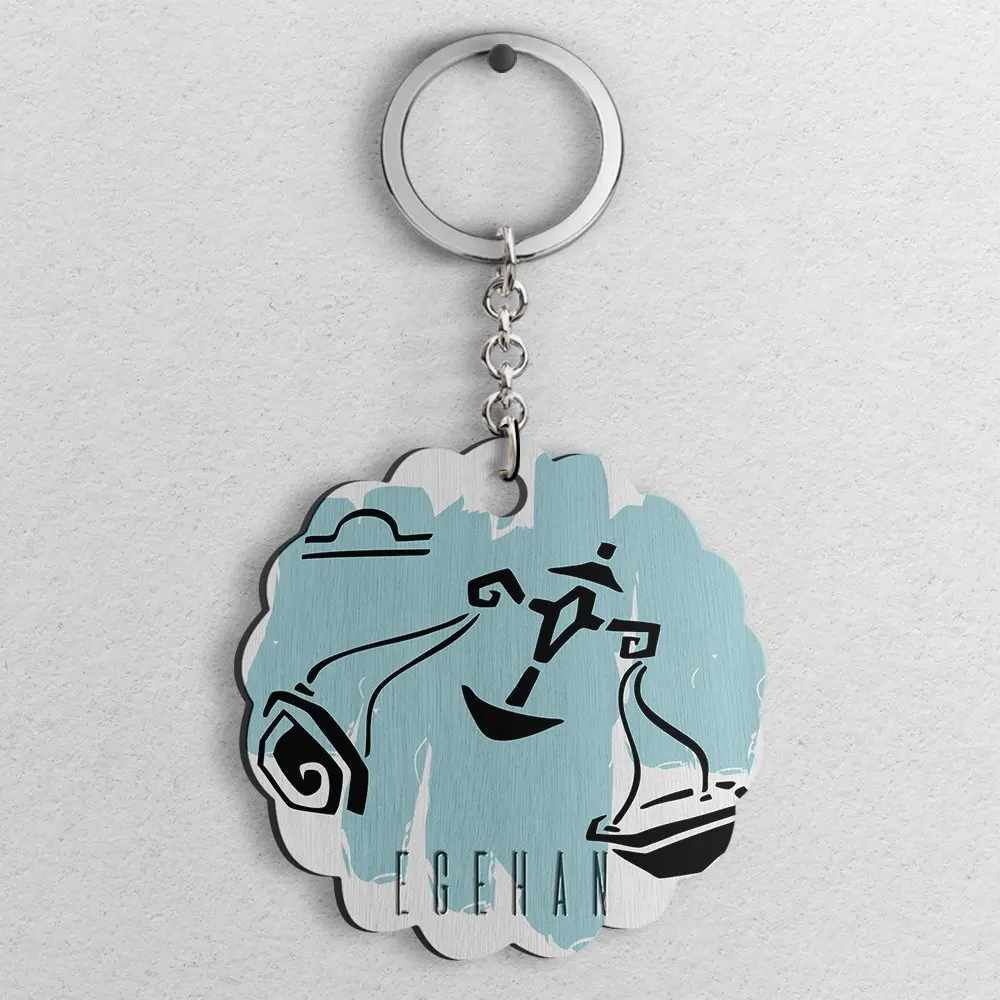 Деревянный брелок в виде знаков зодиака-модель 3 | Дом и сад