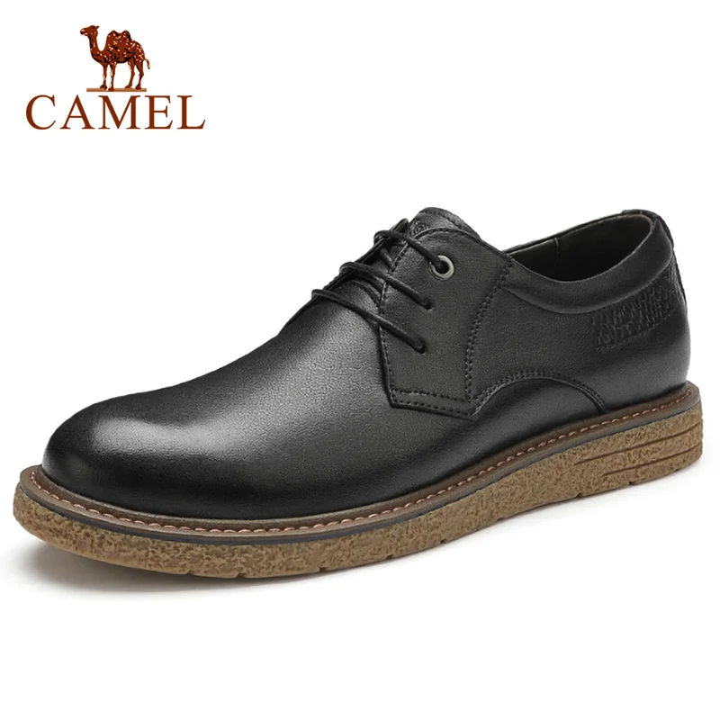 CAMEL/Мужская обувь; Новинка; деловая модельная обувь; мужские туфли из мягкой воловьей кожи; удобные амортизационные повседневные мужские туфли «Дерби»