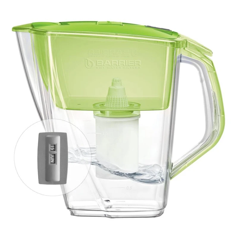 Кувшин -фильтр для очистки воды БАРЬЕР Прайм 4 2 л цвет зеленое яблоко 1360382 В552Р00 |