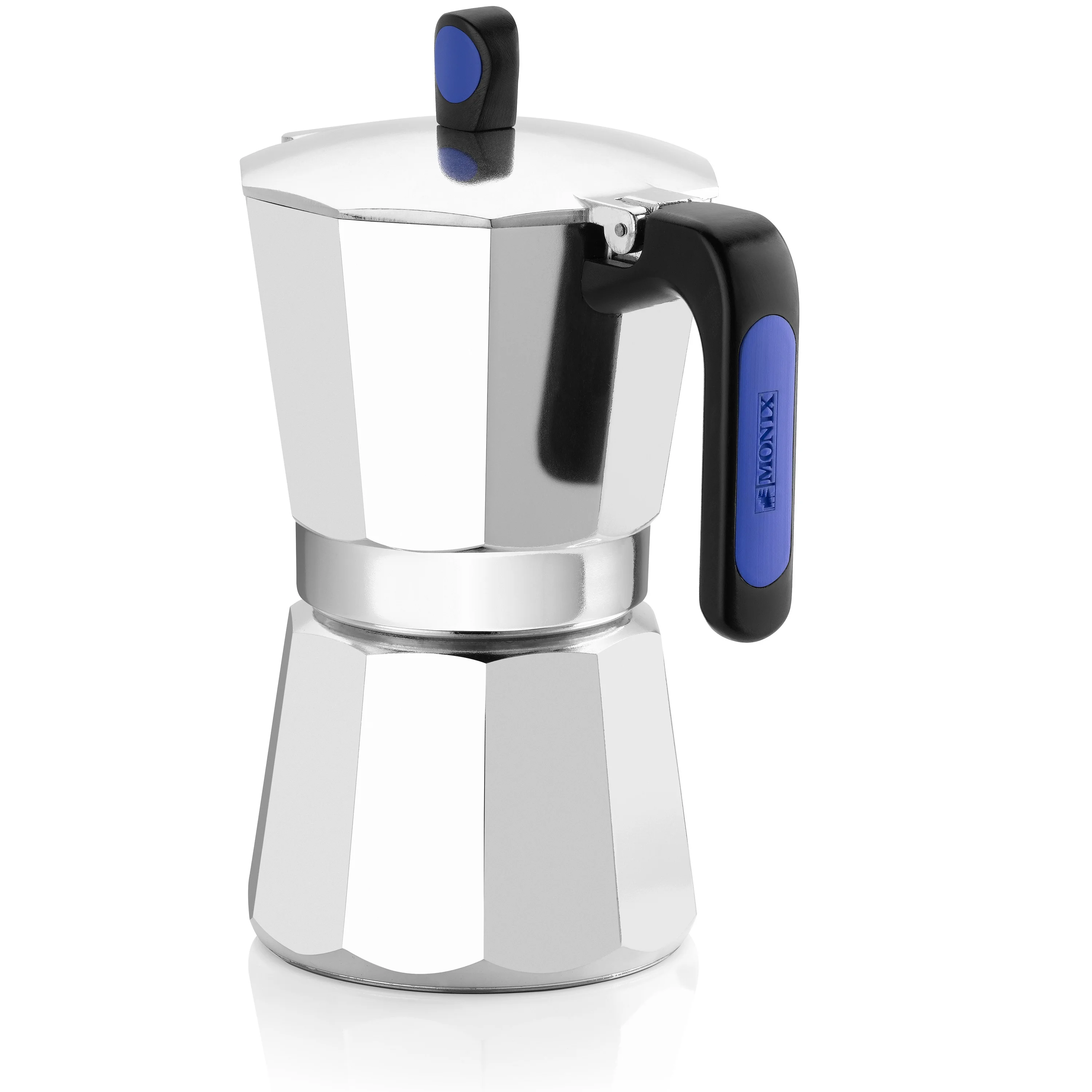 Monix Индукционная Экспресс Итальянская Кофеварка из серебристого алюминия. От 6 до
