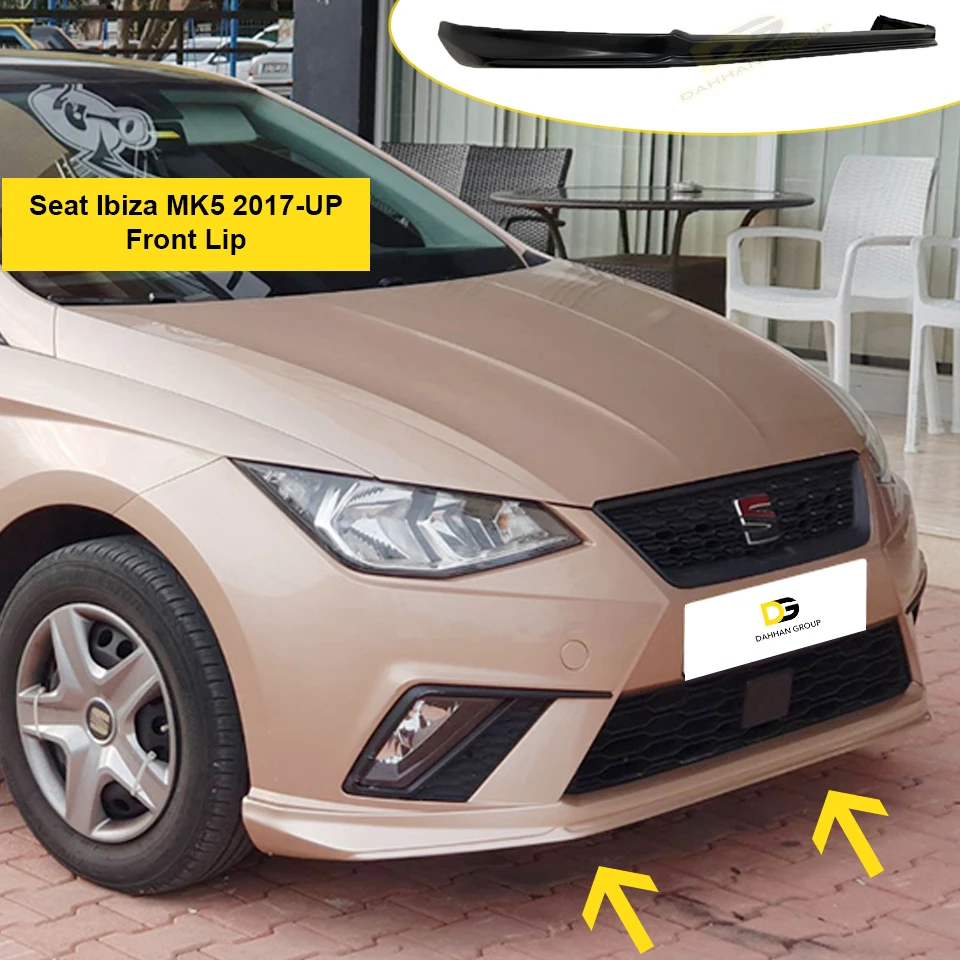 Seat Ibiza 2017 - up OEM Style Front Lip / Splitter Raw or Painted Plastic