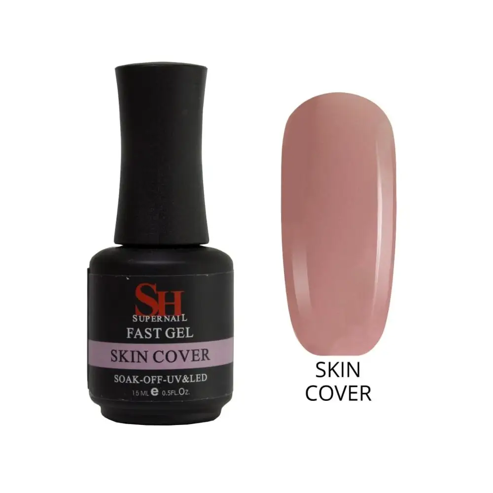 15 мл гель для наращивания ногтей SUPER NAIL FAST GEL белый прозрачный УФ маникюрный|Гель