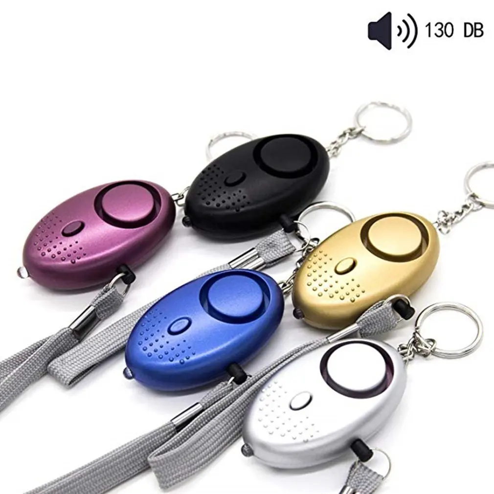 

Portable Emergency personal safety alarm for women Self-Defense women 130Decibels LED Light Safety Key Chain for Kids Elderly