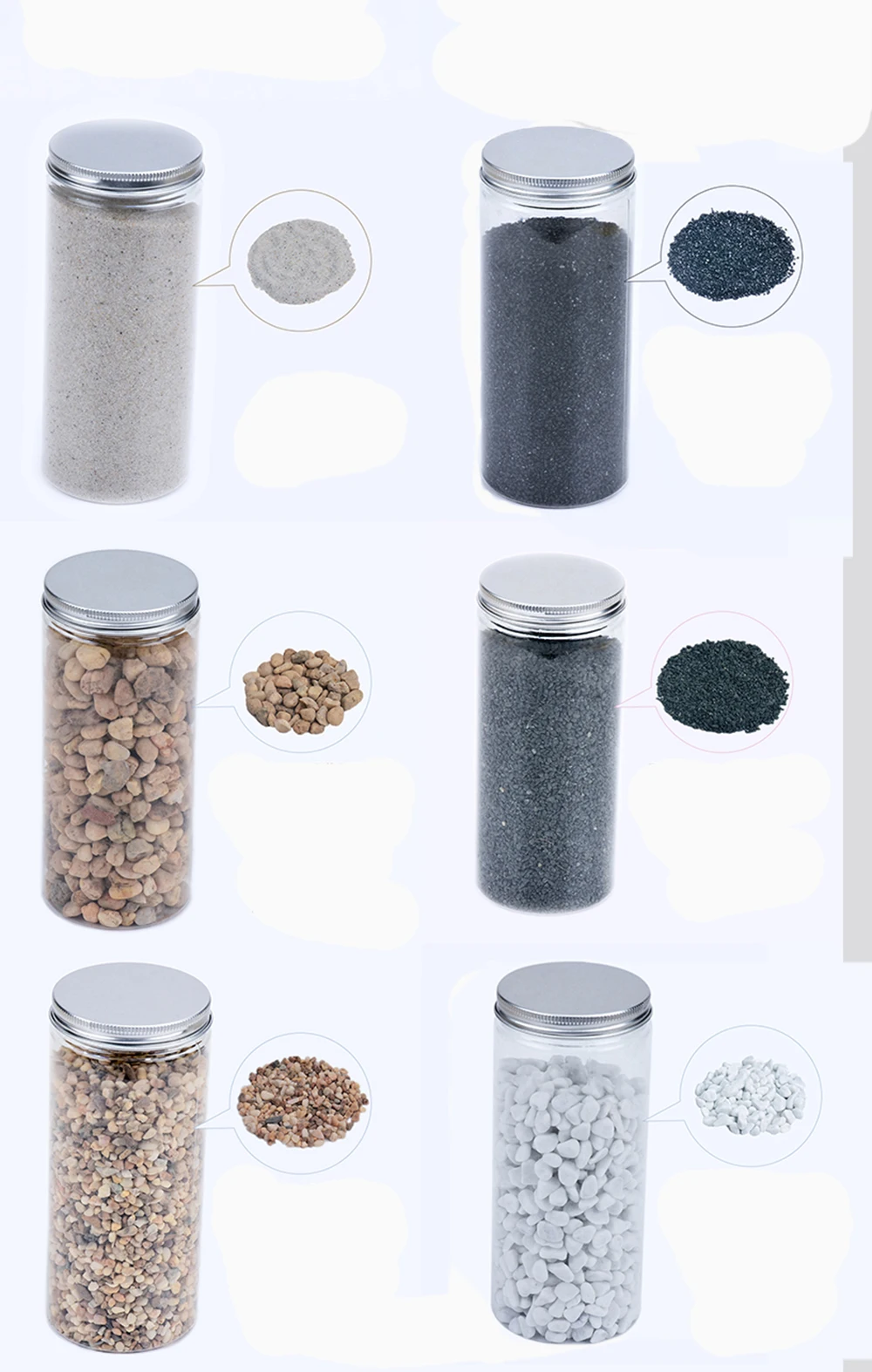 

400g Muti-style Natural Stone Mini Landscape Sand Table Simulation Scene Model Beach Courtyard Garden Road DIY Manual Materials