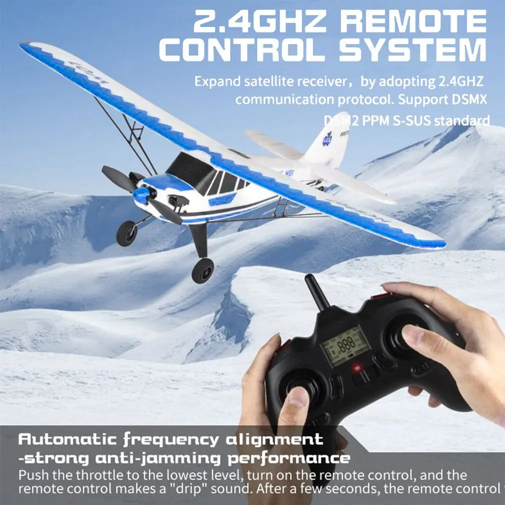 Новая модель самолета на радиоуправлении 2,4 ГГц 3CH 6-осевой гироскоп на радиоуправлении модель самолета J3 летающая игрушка для взрослых дете... от AliExpress WW