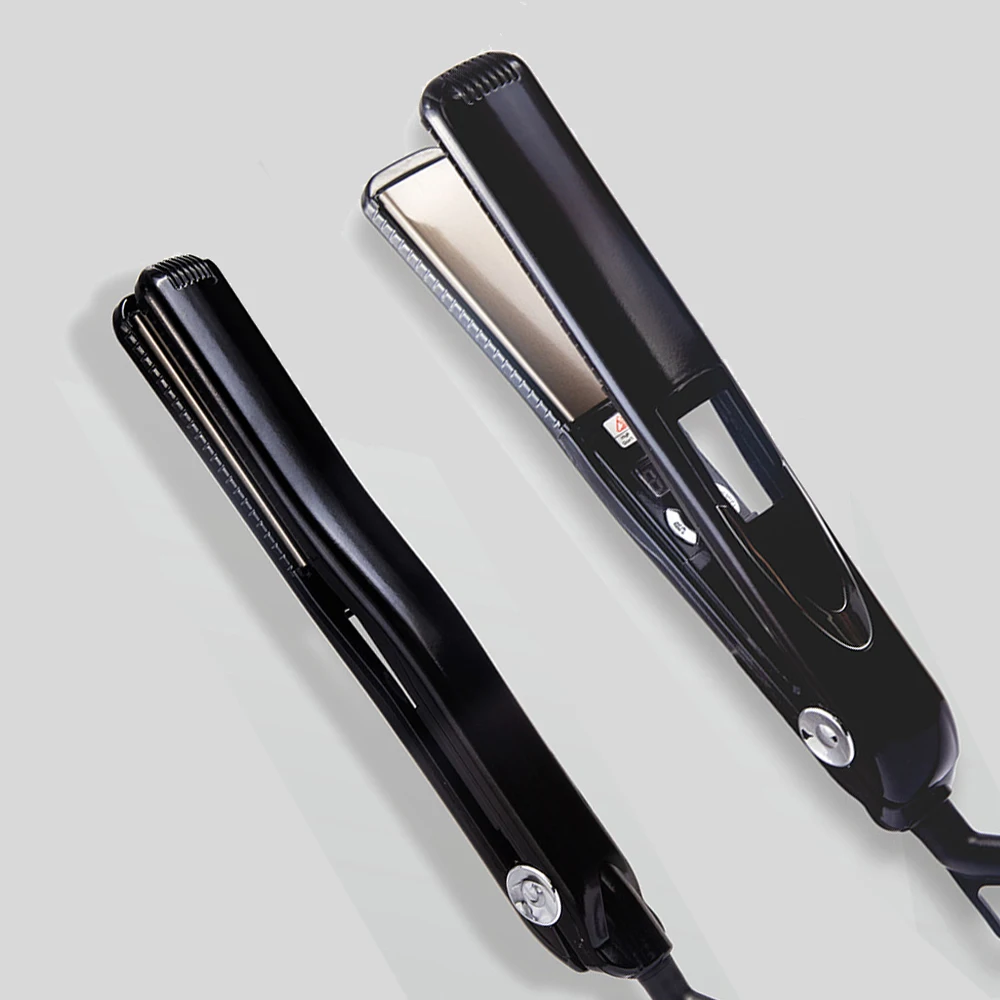 

Hair Straightener MCH Titanium Plate Hair Straight and Curler Iron Keratin Vibrate Massage Flat Iron 470F Fast Heating Irons