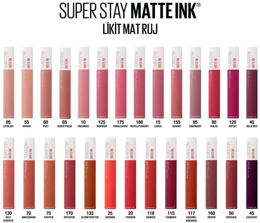 Maybelline New York Super Stay матовая отделка Ink City Edition жидкая губная помада для макияжа