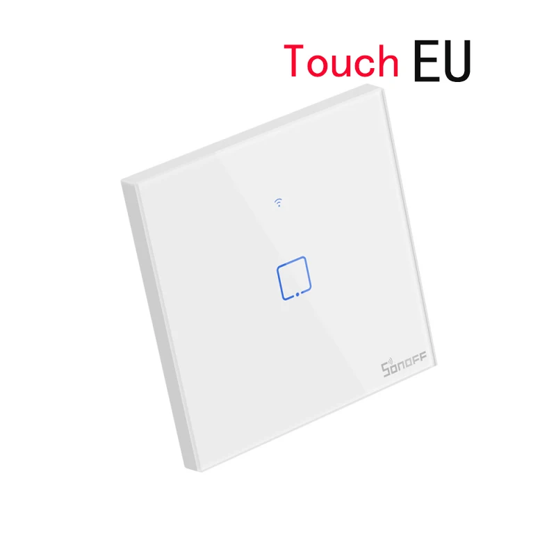 sonoff touch Itead Sonoff T1 EU 2 банда 1 способ Wifi настенный переключатель беспроводной дистанционный светильник реле приложение сенсорное управление Wifi умный переключатель работа с Alexa - Комплект: sonoff touch