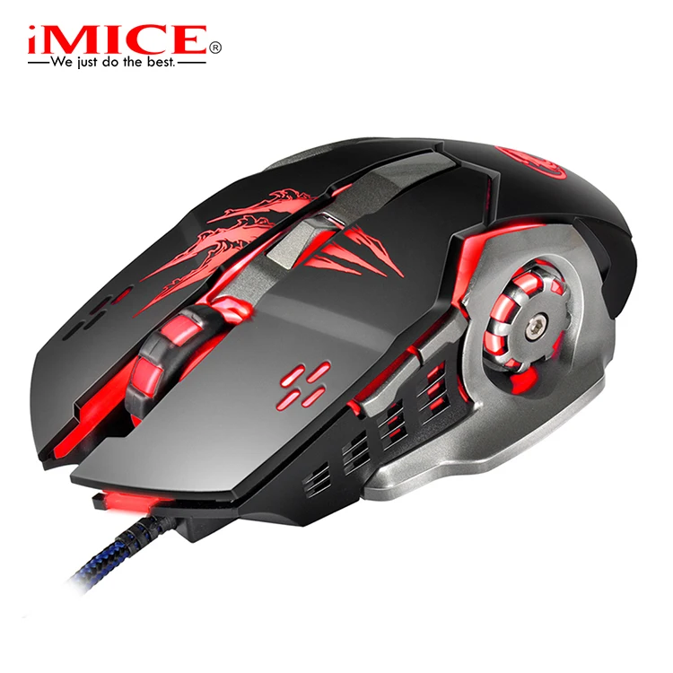 

Professional Wired Gaming Mouse 7 Button 5500 DPI LED Optical USB Computer Mouse Gamer Mice A8 Game Mouse Silent Mause For PC