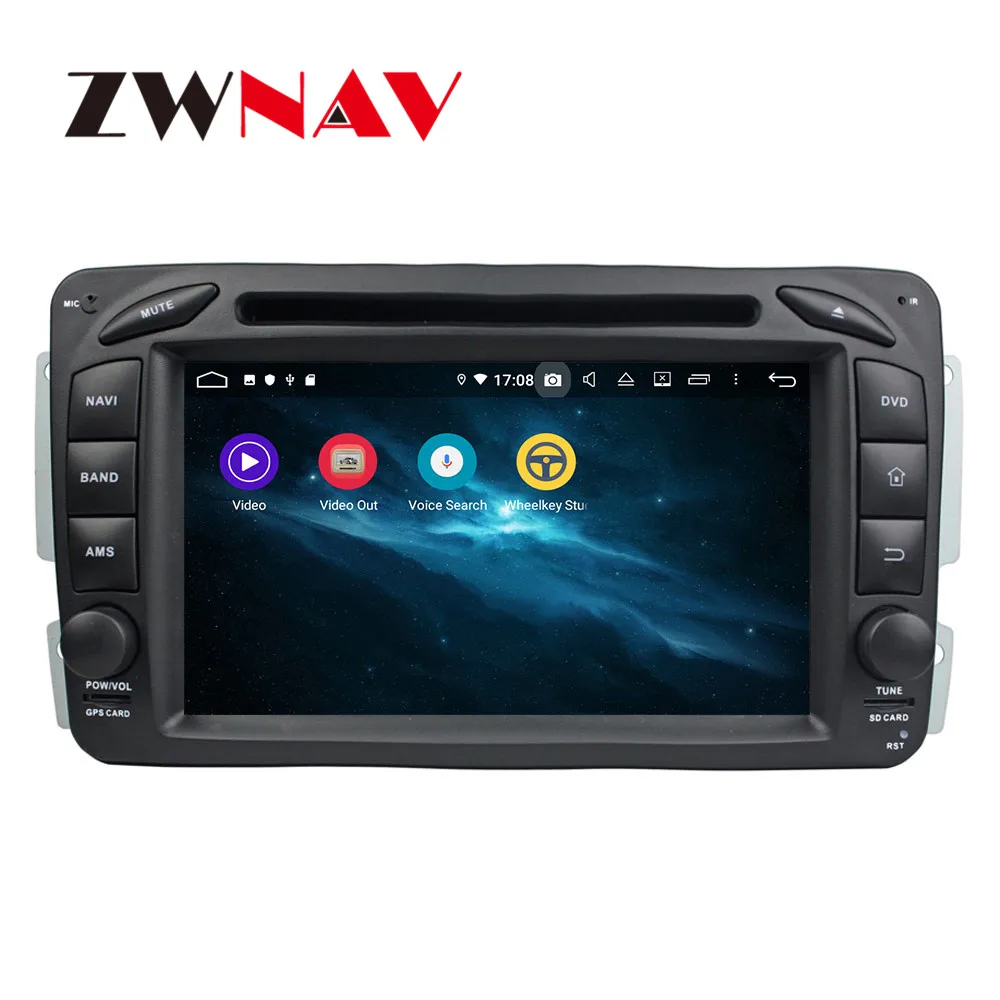 Автомобильный DVD плеер Android 9 4 + 64 ГБ DSP IPS GPS навигация для BENZ ML CLASS W164 2005 головное