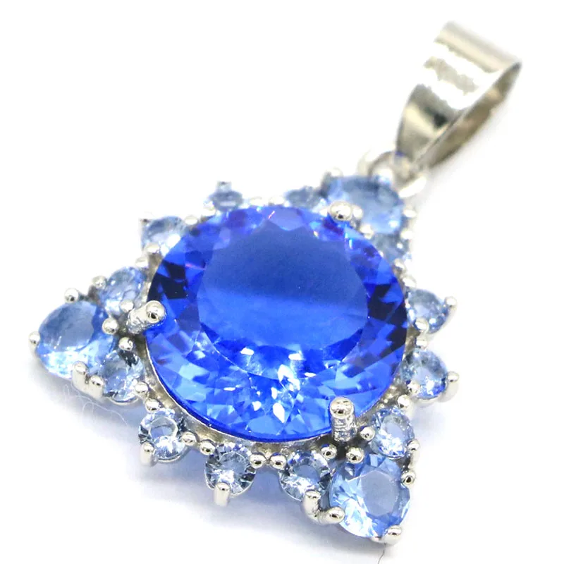 31x21 мм великолепный креативный синий фиолетовый танзанит розовый кунцит для