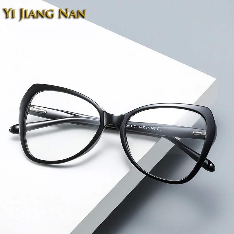 Женские очки с оправой для очков по рецепту оптические ацетатные в форме бабочки