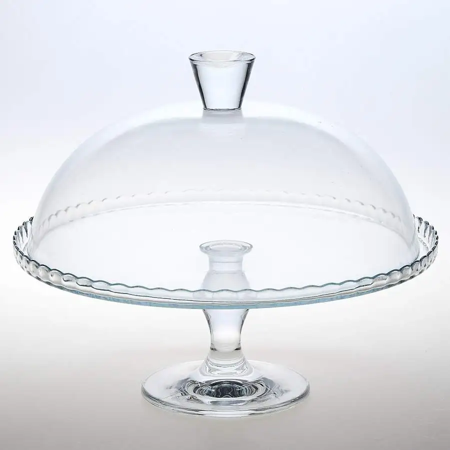 Блюдо для торта с крышкой Pasabahce Service Line на ножке D=32 2 см | Дом и сад