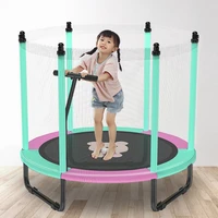 adking 59 trampolines for kids outdoor indoor mini toddler trampoline with enclosure safety handrail birthday gifts for kid