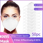 Маска ffp2mask kn95 для мужчин и женщин, дышащая 3d-маска, 50 шт.