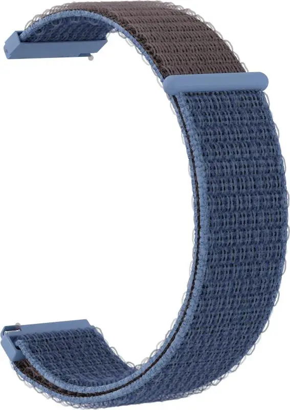 Ремешок нейлоновый GSMIN Woven Nylon 20 для Motorola Moto 360 v3 (Сине-серый) |