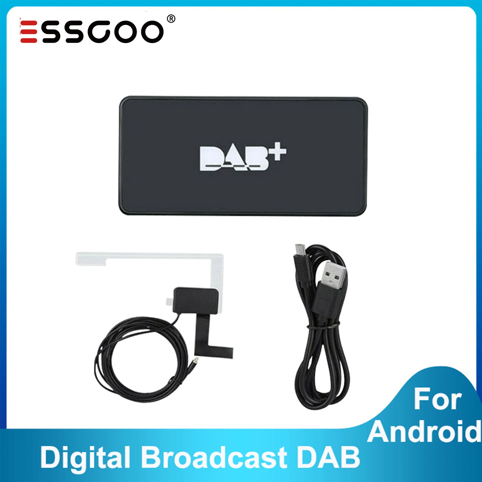 

USB Car DAB Antenna Digital Broadcast DAB + Radio Box Receiver Adapter for Android Car Radio Applicable For Europe Australia
