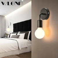 wall lamp vintage retro wall lights indoor lighting bedside wall lamps for bedroom loft aisle decoration home lighting fixtures