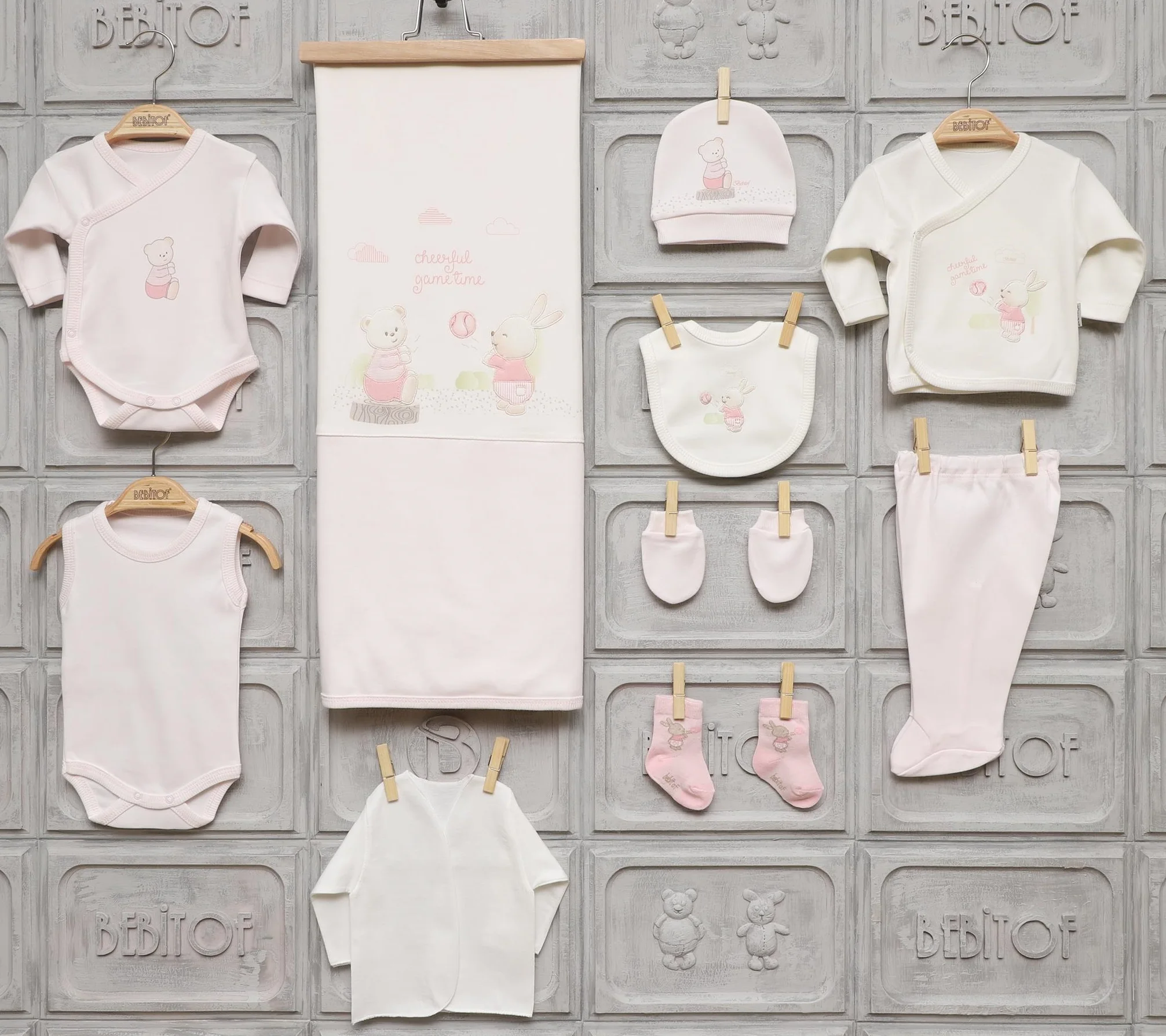 Bebitof Одежда для новорожденных девочек хлопковая базовая одежда первой необходимости 10 штук Layette Wellcome подарочный набор для дома 0 3 месяцев от AliExpress RU&CIS NEW
