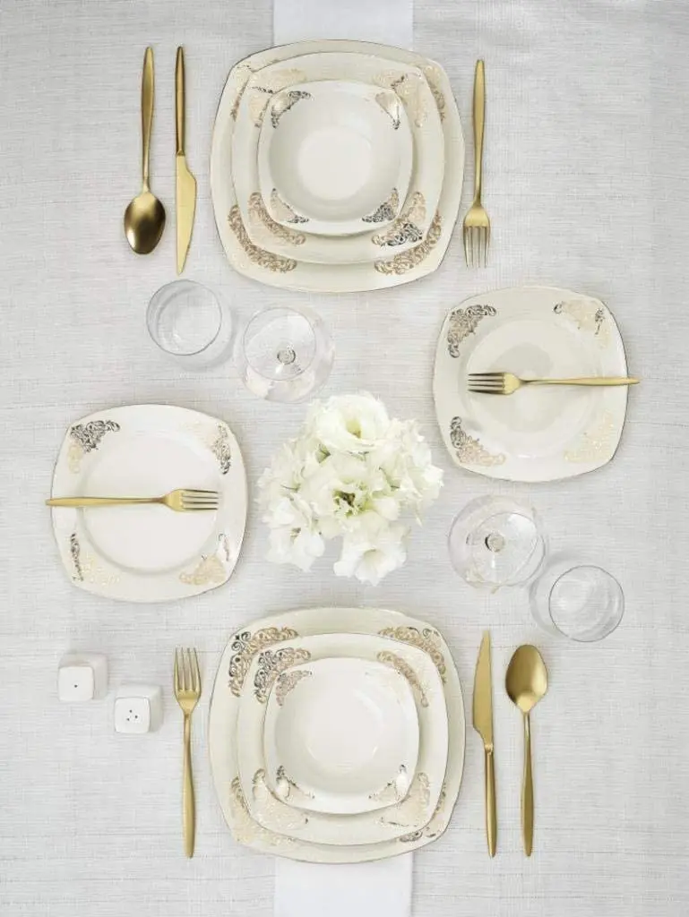 

Emsan Melis 60 Pieces 12 Man Dinner Set Gold