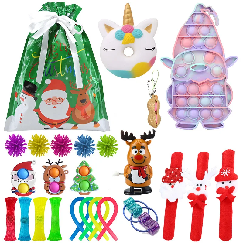 

Christmas Fidget Toy Packs Stress Relief Sensory Toys Variety for Kids Adults Anxiety Autism Gift for Christmas Halloween