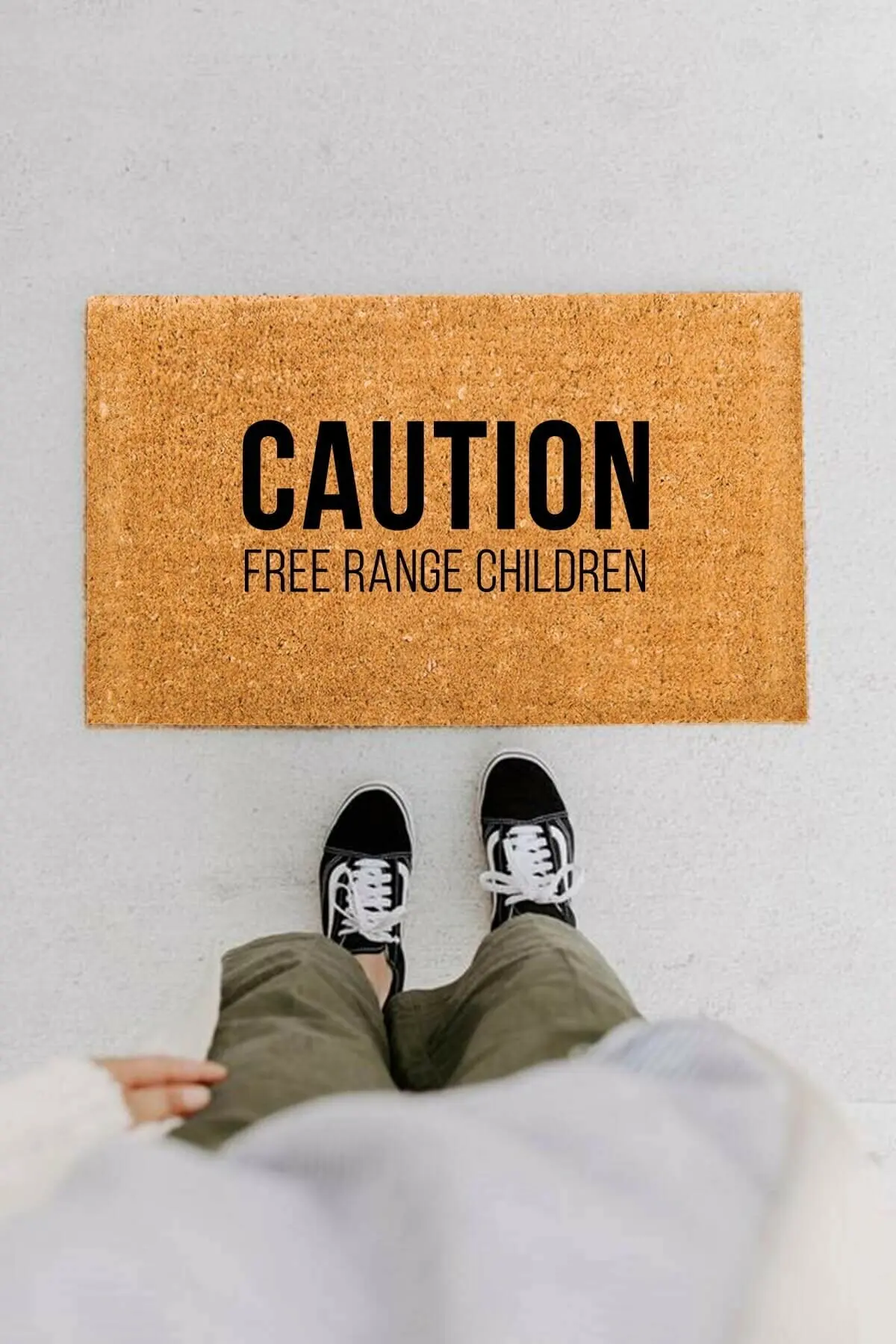 

Free Range Children Doormat Outdoor Dust Removal Wear-resistant Anti-skid Entrance Door Mat Scraping Mud Sand Removing Foot Pad