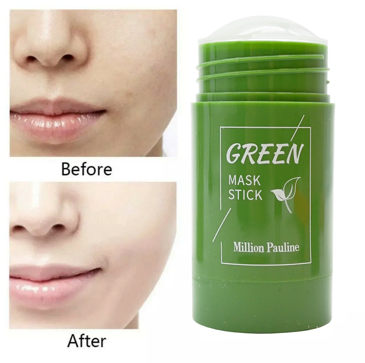 Clay green mask stick for deep cleansing and narrowing pores with tea extract from acne 40g million Pauline | Красота и здоровье