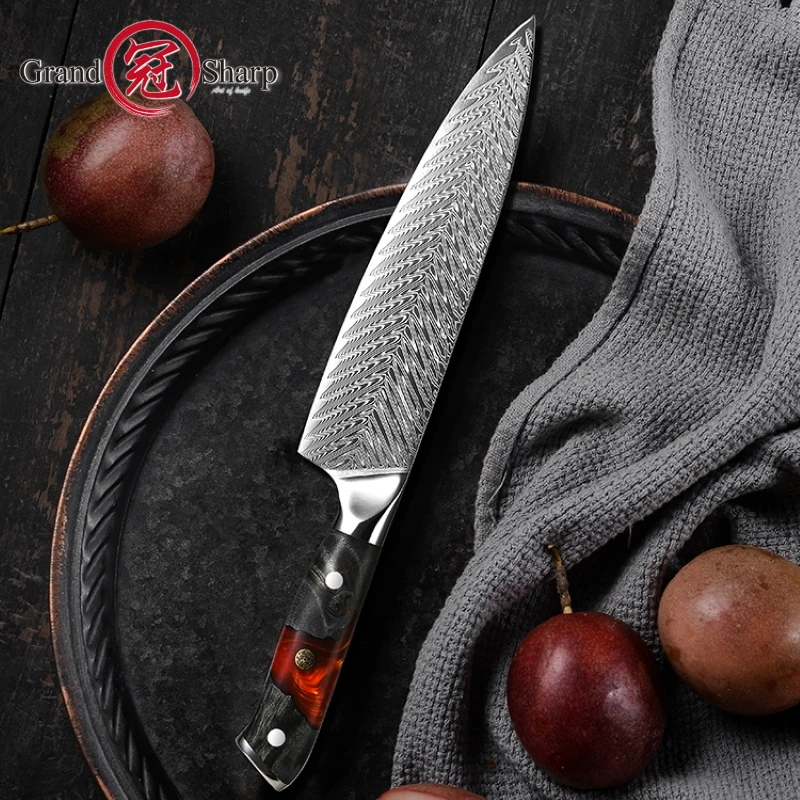 Кухонные ножи Grandsharp Новый профессиональный инструмент шеф-повара японская