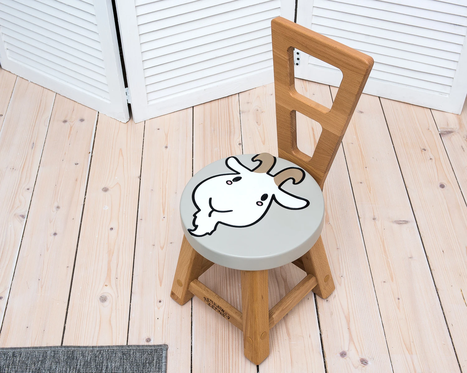 Детский стул со спинкой "Деревянная Ферма" | Мебель
