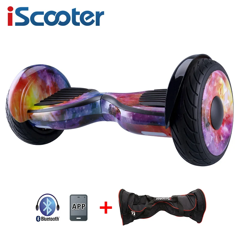 IScooter умный электрический Ховерборд 10 дюймов Ховерборд два колеса баланс автомобиля Ховерборд с зарядным устройством