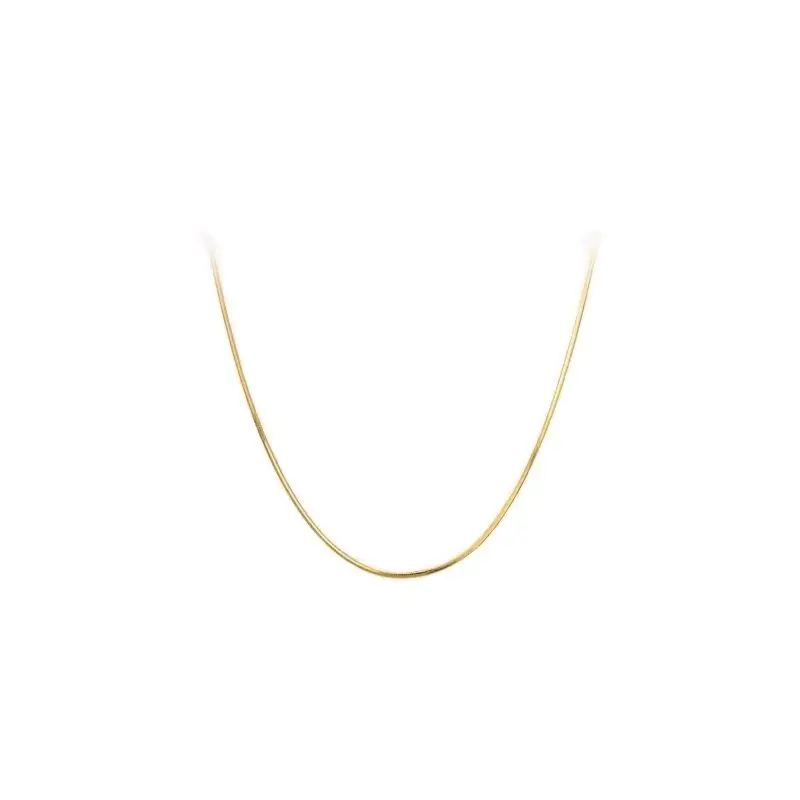 

MADALENA SARARA 18K Yellow Gold Women Chain Necklace Snake Simple Style Adjustable