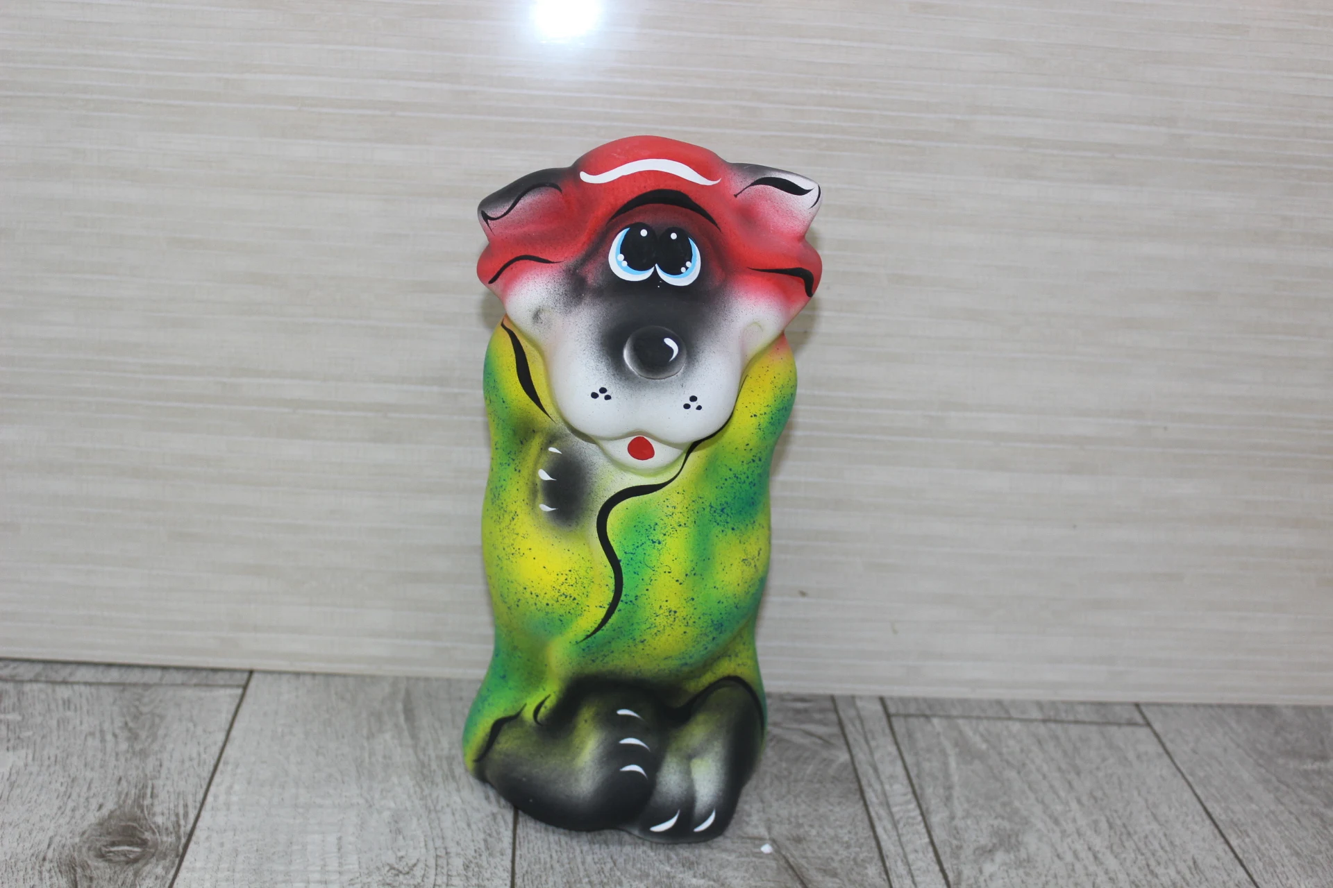 Копилка для денег керамическая Волк Высота 26см размер основания 12*11см | Дом и сад