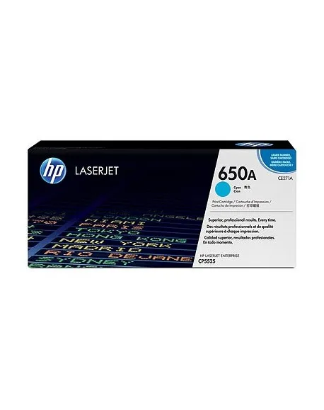 Тонер картридж Оригинальный LaserJet 650A cyan для предприятия CP5525| |