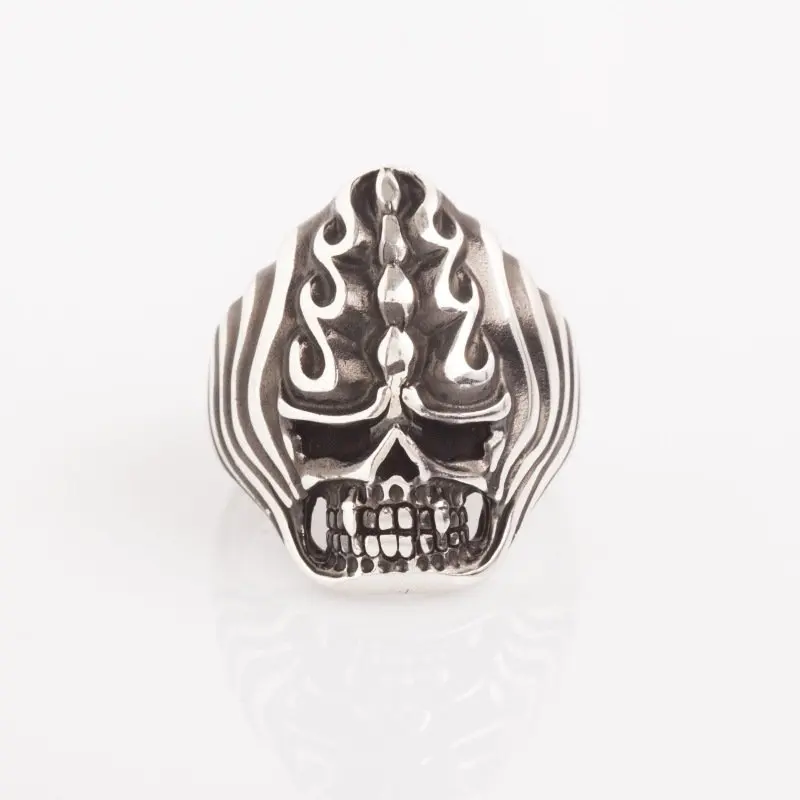 

925 Sterling Skull Silver Ring Fashion Turkish Premium Quality Handmade Jawelery
