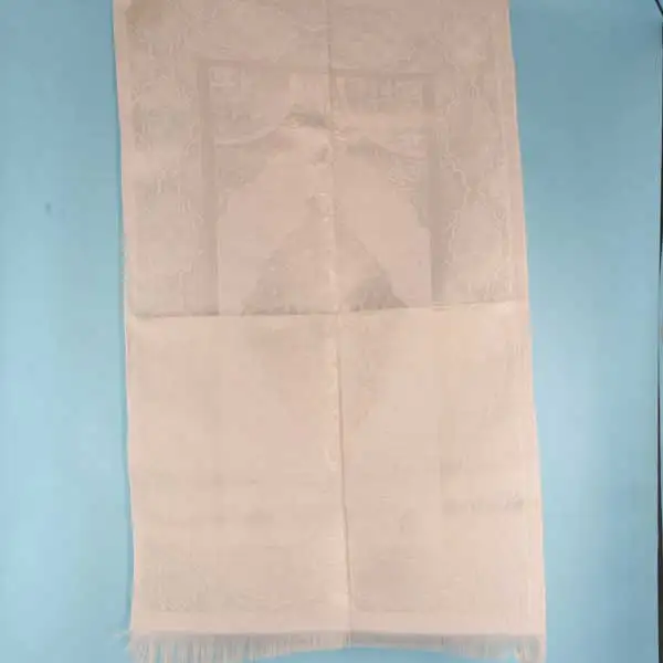 

WONDERFUL Gift Prayer Rug Cream muslim islamic girt made in turkey FREE SHİPPİNG