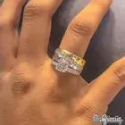 Новая золотая модель обручальное кольцо 925 пробы Серебряное кольцо