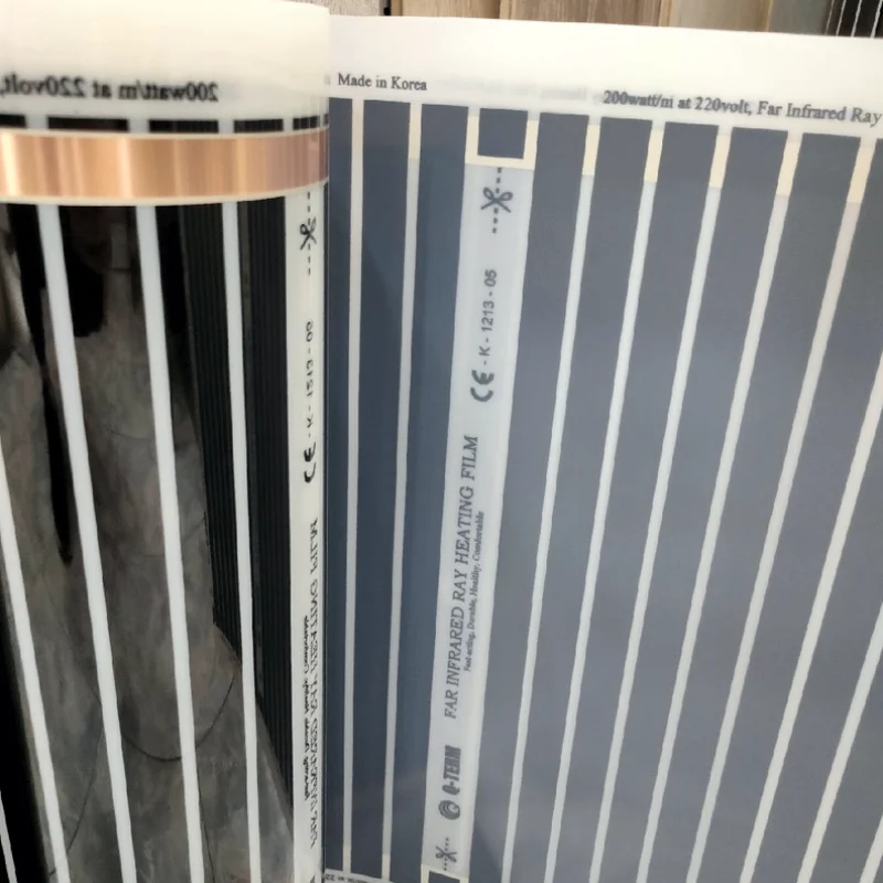 Теплый пол инфракрасная пленка все размеры 400 Вт/м2 Южная Корея сухой под теплый