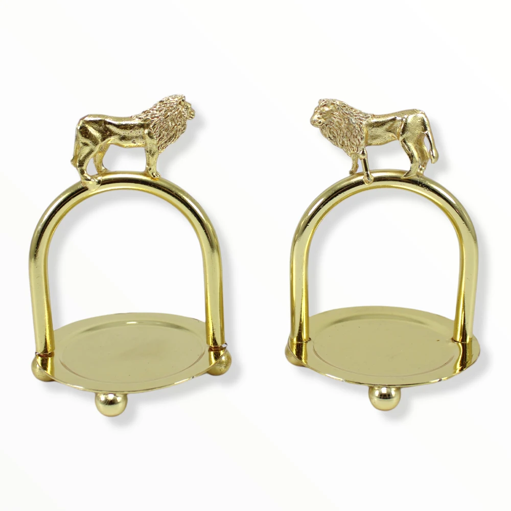 

Tulip Home Accessories - 2 Pieces Sugar Bowl - Gold