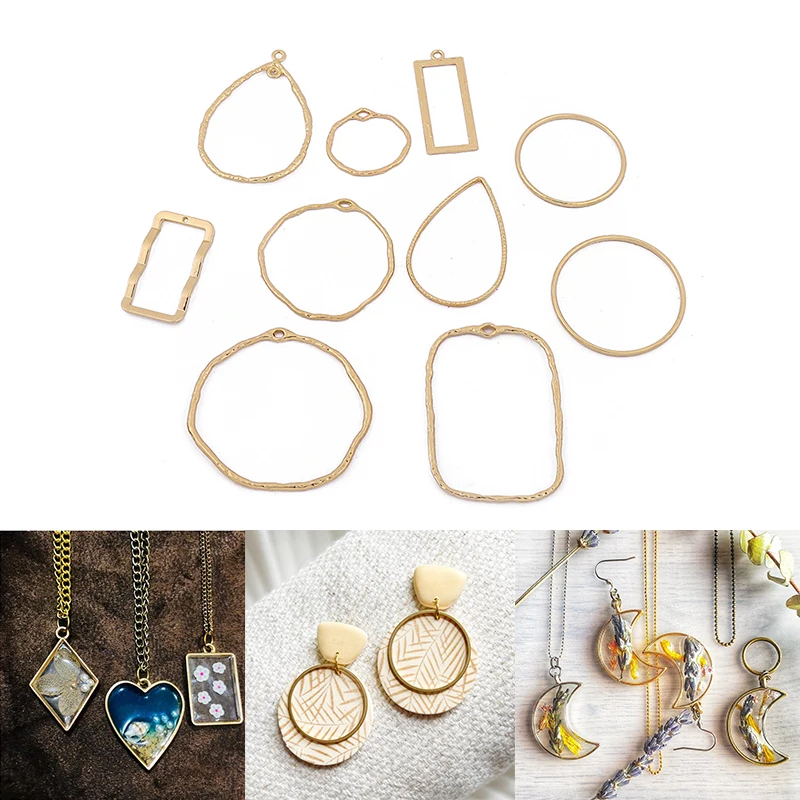 Круглые подвески 10 шт./лот геометрический круглый прямоугольный подвесной