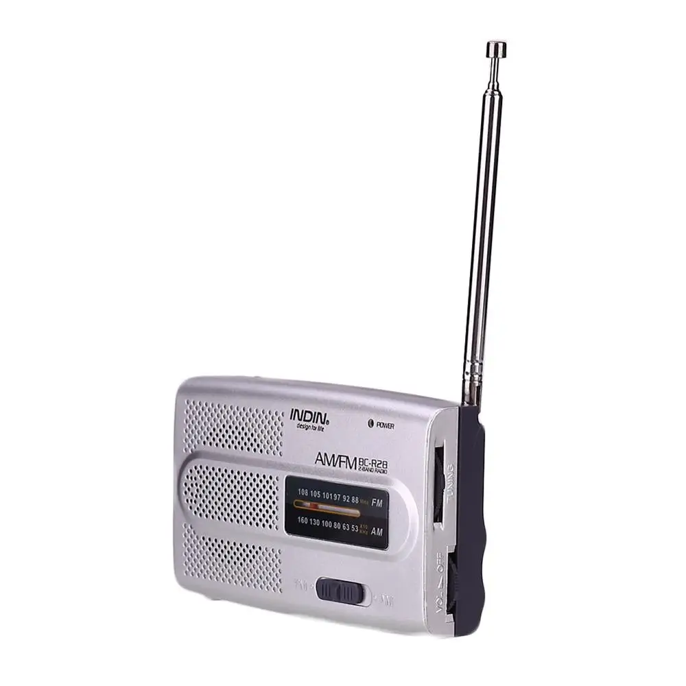 Мини Портативный BC R28 радио AM FM телескопическая антенна динамик моно указатель