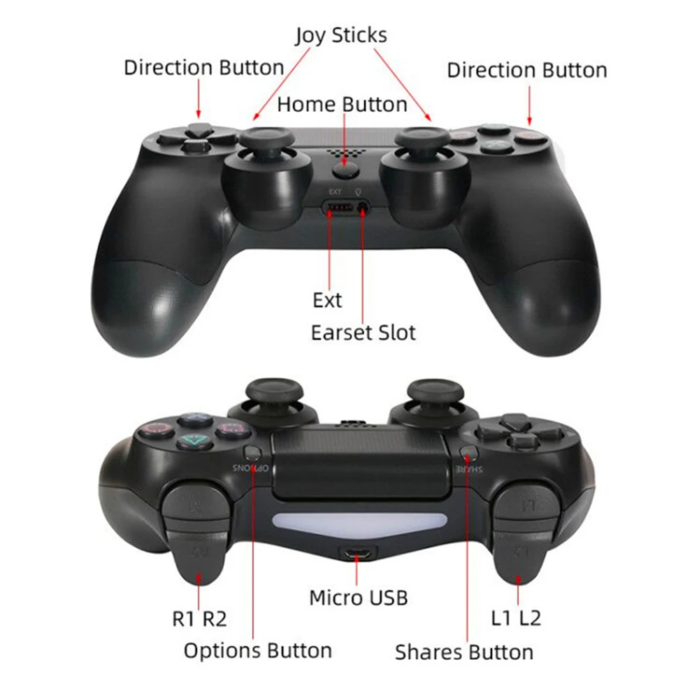 

Wireless Bluetooth Joystick for Sony PS4 Controller Gamepad For Playstation4 For Play Station 4 Console Dualshock 4 For PS4 PS5