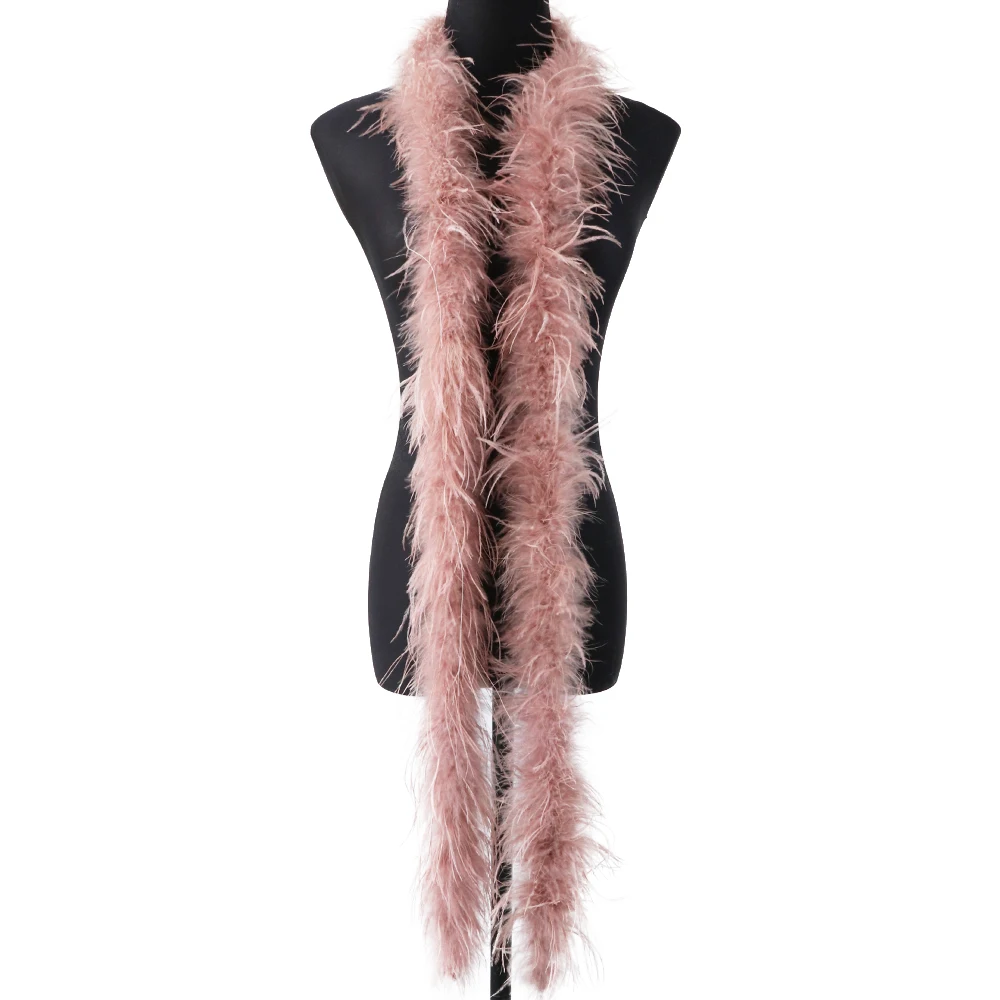 Najwyższa jakość prawdziwe strusie pióra Boa na szal różowe długie pióropusze suknia ślubna dekoracja centralna Plumas DIY rzemiosło akcesoria