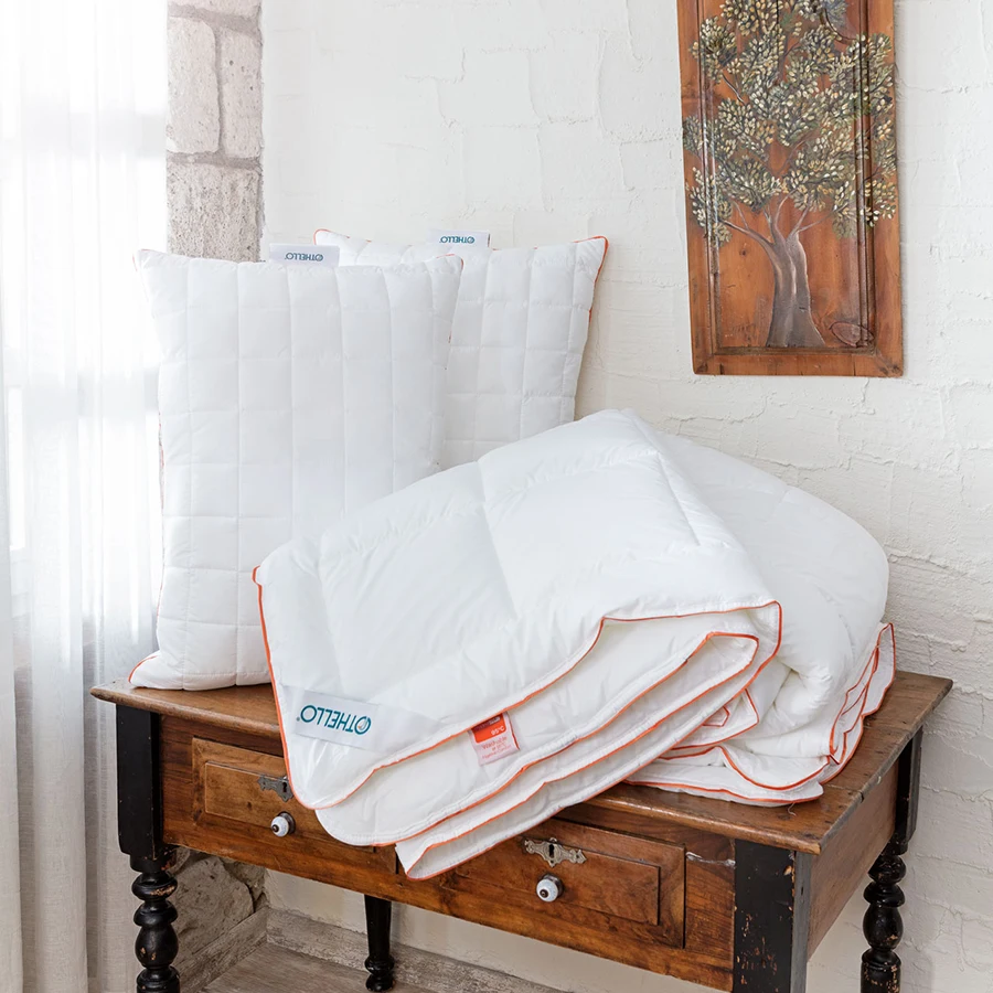 

OTHELLO TEMPURA 95C QUILT WITH 65% MICRO,35% COTTON PLAIN-WOVEN 100% THERMOLITE LICENSED FIBER FILLING MADEINTURKEY