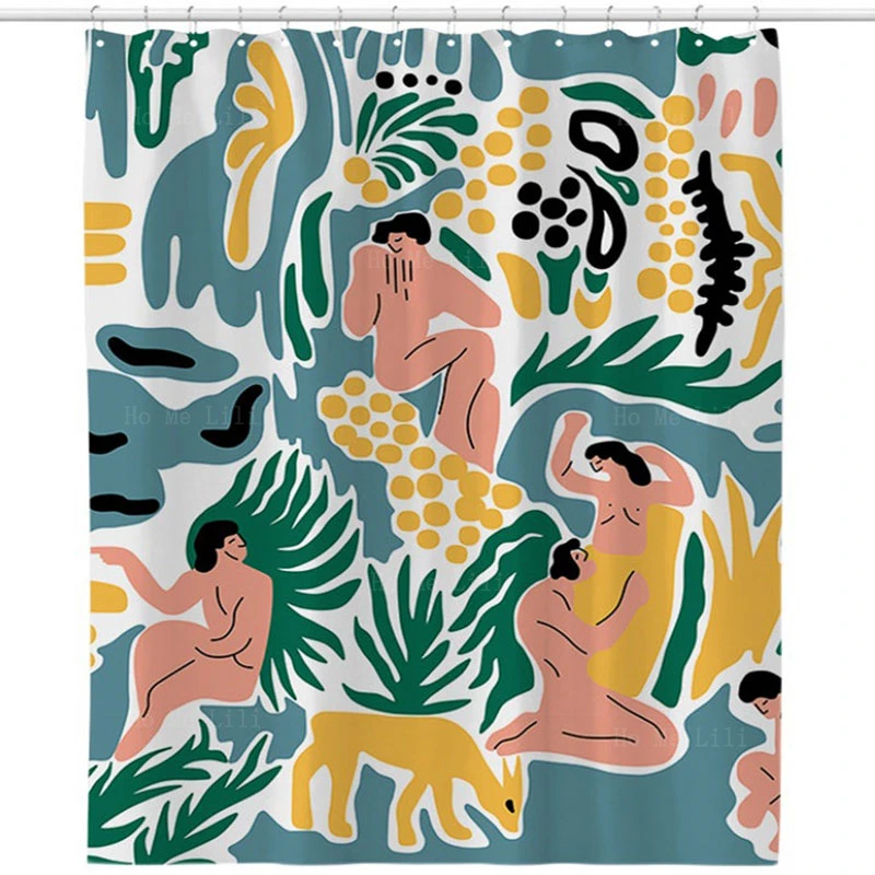 

American Pastoral Thicken Waterproof Shower Curtain For Bathroom Home Decor