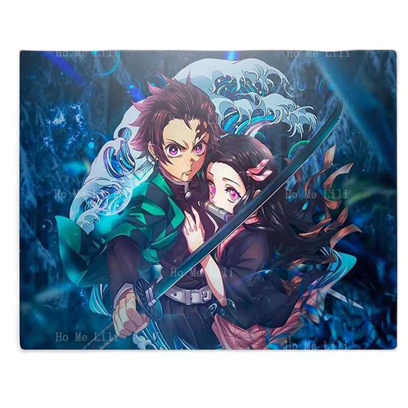 

Demon Slayer Cartoon Tapestry Anime Poster Can Be Used In Living Room Bedroom And Birthday Themed Animation