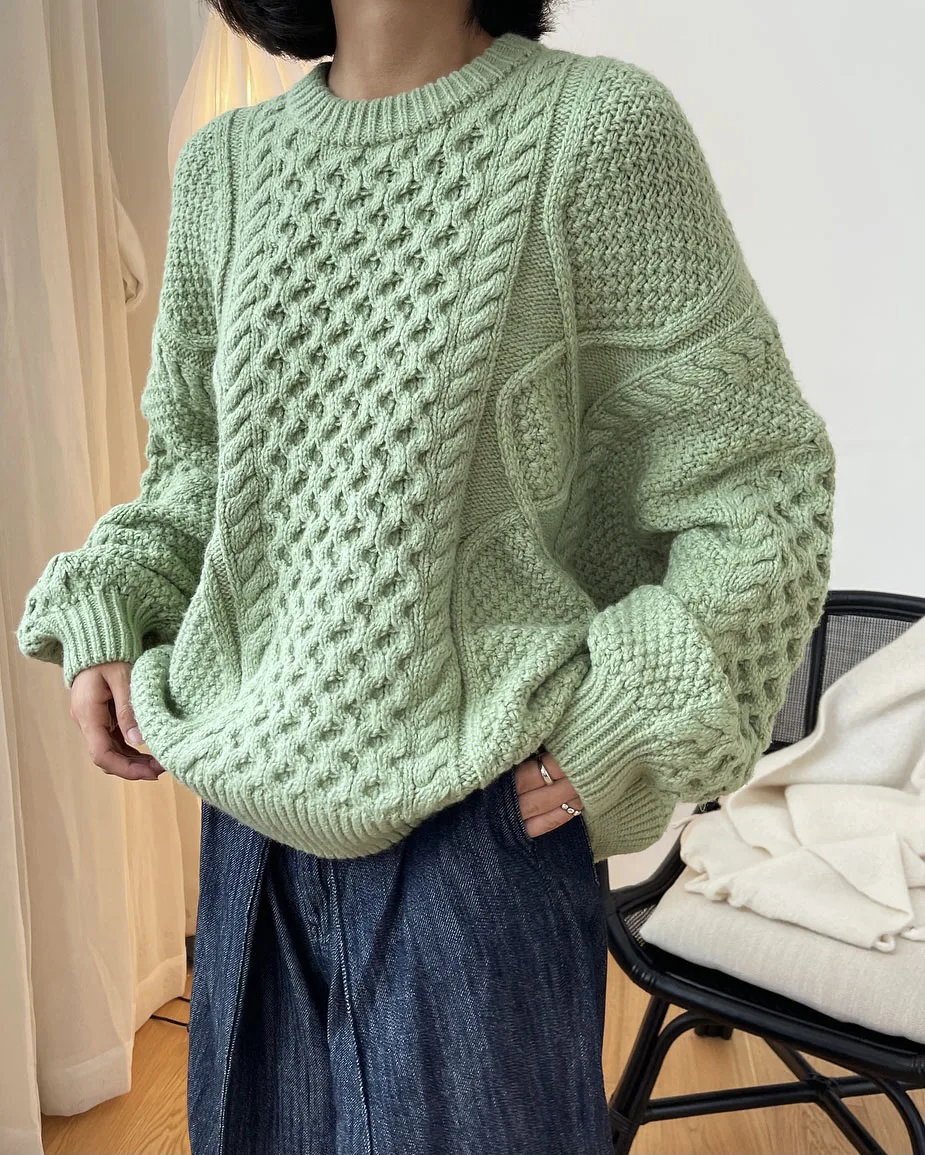 Зимний новый женский теплый дизайнерский свитер из шерсти мериноса - Утепляемся: куртки и свитеры