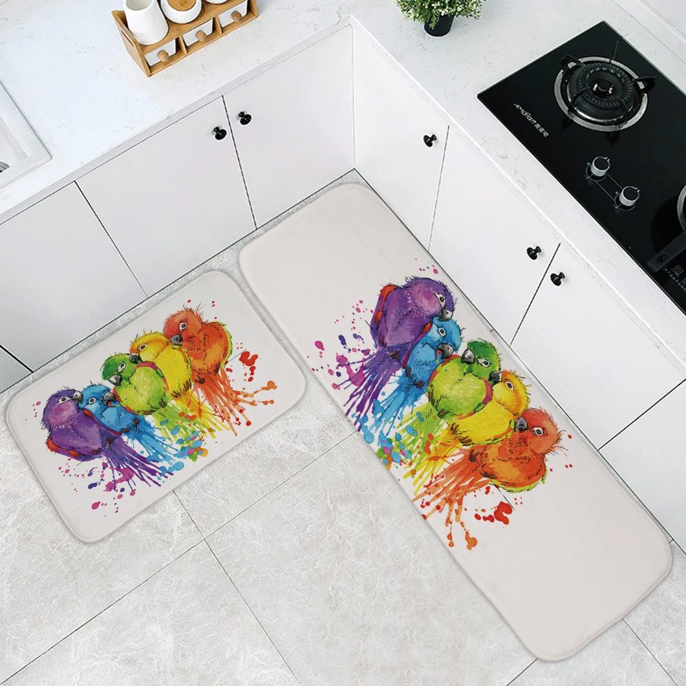 Мультяшный длинный нескользящий кухонный коврик Silstar Tex Впитывающий Коврик для